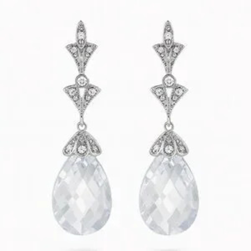 Elegant Silver Drop Earrings